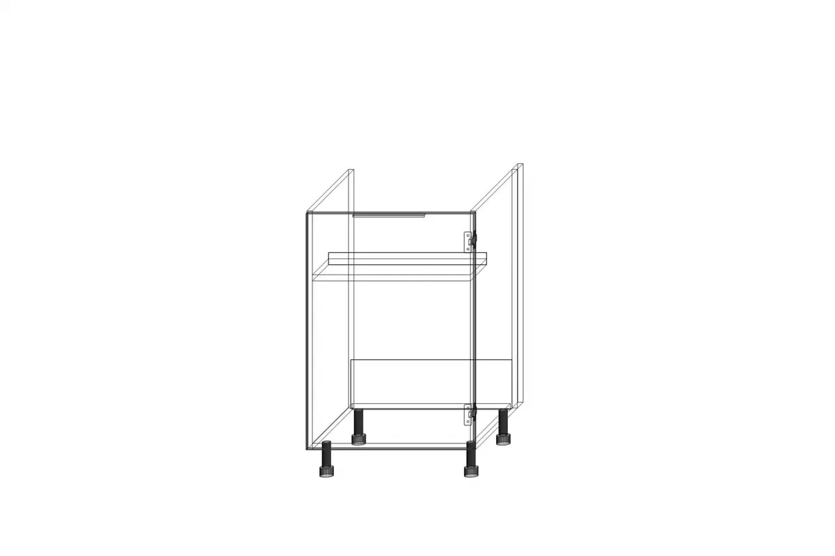 Kuchyňská skříňka KAMMONO F11 DZ50.1 jednodveřová pod vestavbu dřezu KAMMONO F11 DZ50.1 - Skříňka kuchyňská jednodveřová pod zabudowe zlewu