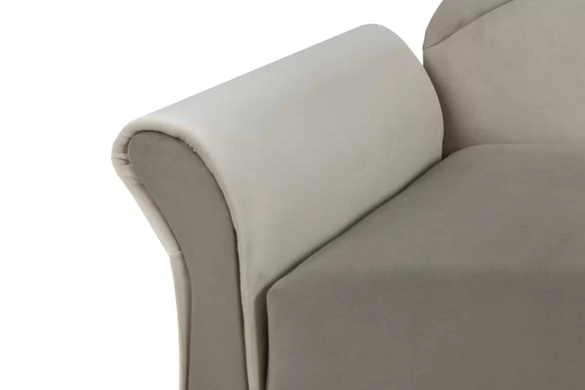 Válenda s úložným prostorem Marek levá - béžová Velluto 2 + 3 Dětská pohovka/postel Strana levá jednoosobowe s úložným prostorem Marek - samet Velluto 2 + 3 