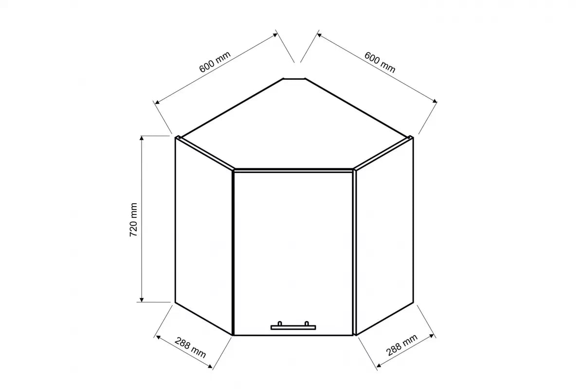 Závesná kuchynská skrinka rohová Sonja WR P/L - Béžová Pieskový Skrinka Kuchynská závesná rohová Sonja WR P/L- Béžová Pieskový