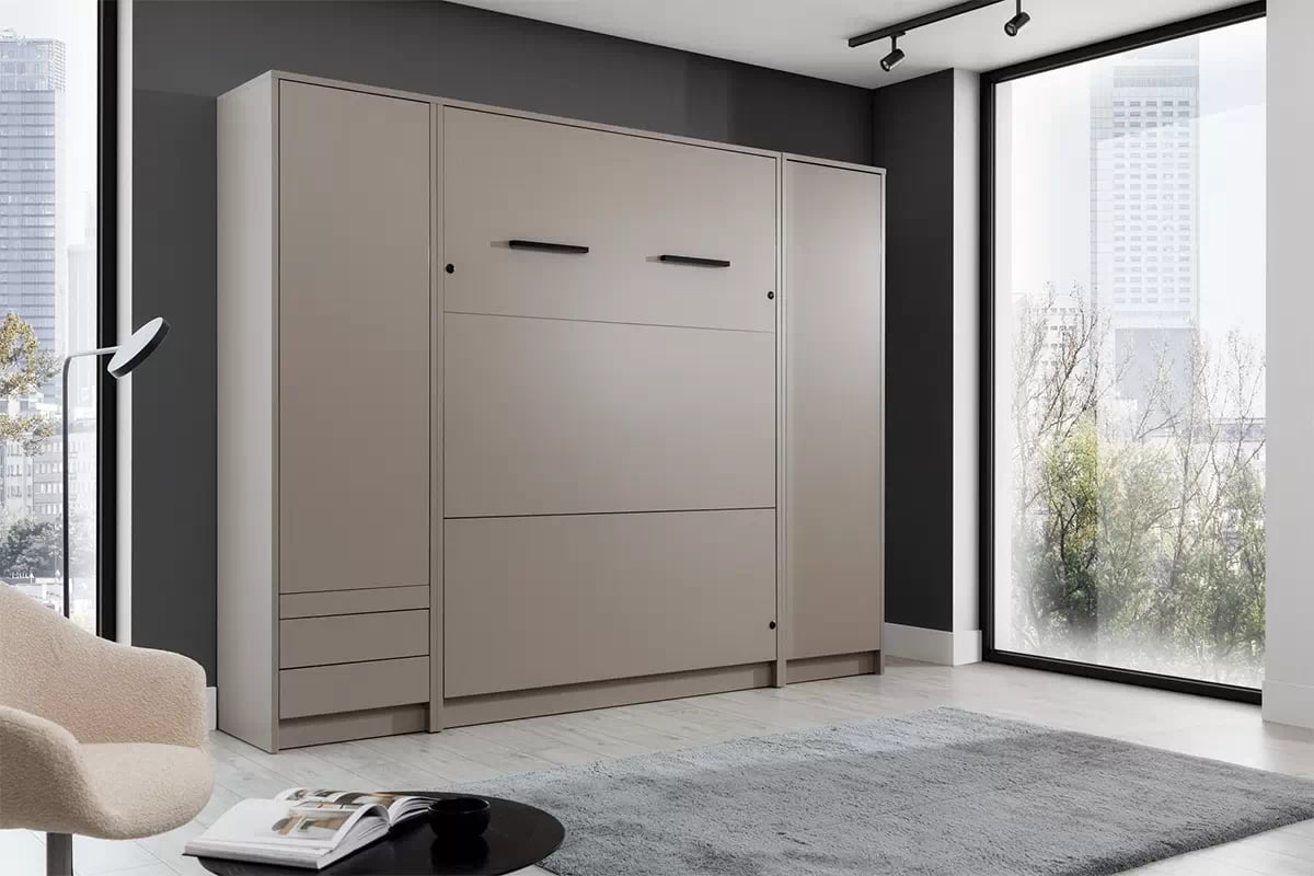 Vertikální sklápěcí postel Genius 120x200 s psacím stolem - congo / kašmír Polkotapczan vertikální Genius 120x200 s psacím stolem - congo / kašmír