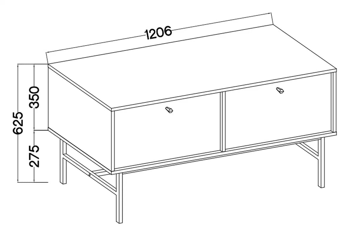 TV stolík Lotina III 2K - 120 cm - Béžová Pieskový / zlaté nožičky TV skrinka Lotina III 2K - 120 cm - Béžová Pieskový / zlaté nožičky