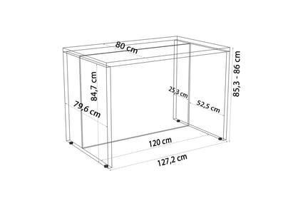 Kuchynský ostrovček KAMMONO 120cm - Dub hikora / san sebastian Wyspa Kuchynská KAMMONO 120cm - Dub hikora / san sebastian