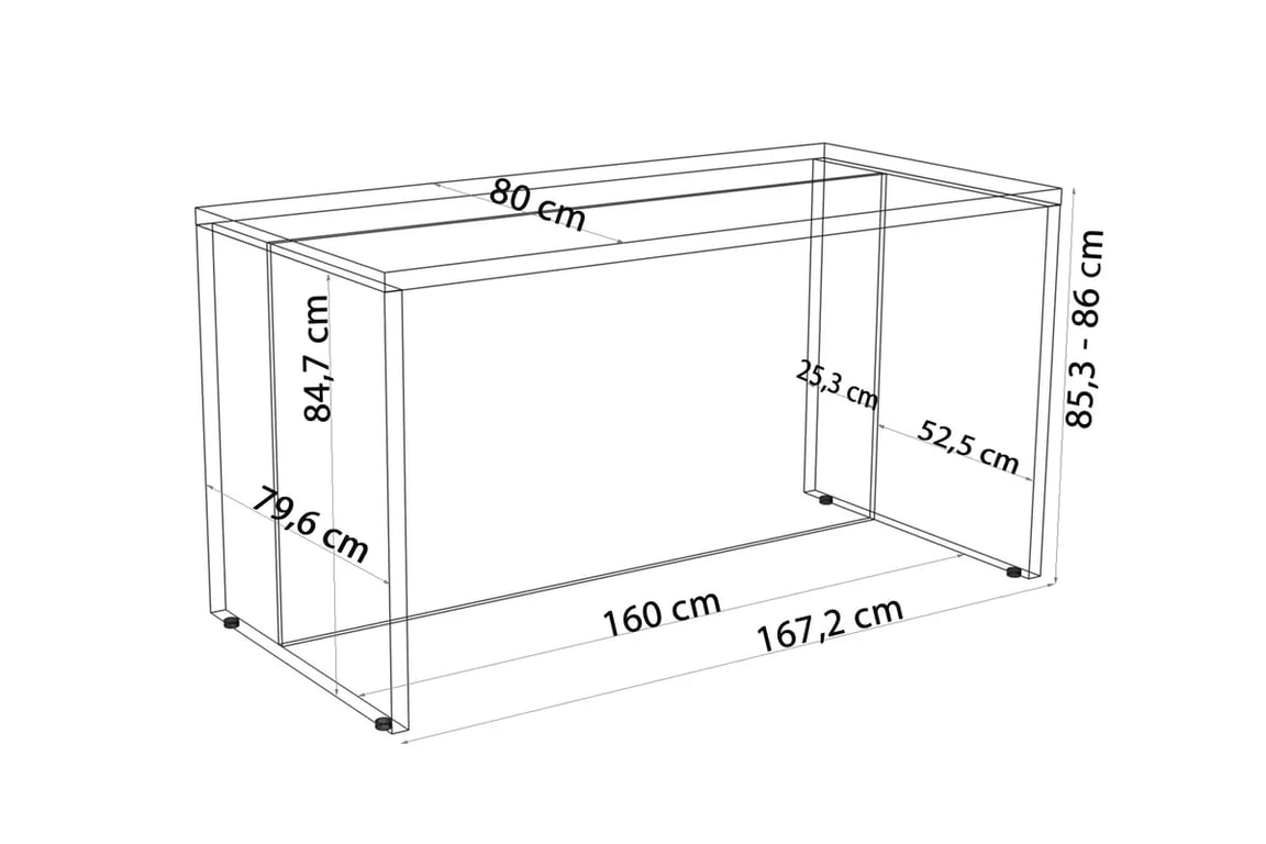 Kuchyňský ostrov Kammono 160 cm - dub hikora / san sebastian Wyspa kuchyňská KAMMONO 160cm - dub hikora / san sebastian