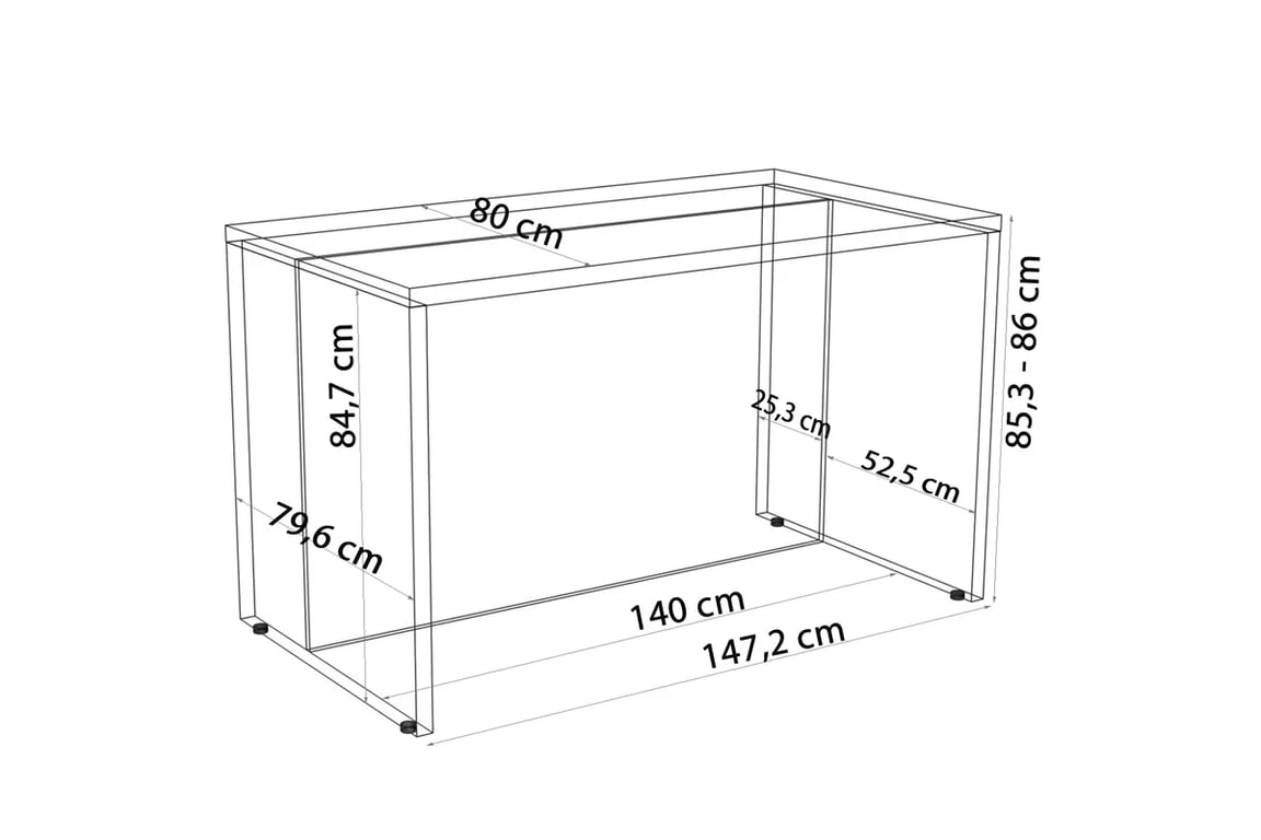 Kuchynský ostrovček KAMMONO 140cm - Dub Nebraska / biely lesk Wyspa Kuchynská KAMMONO 140cm - Dub Nebraska / biely lesk