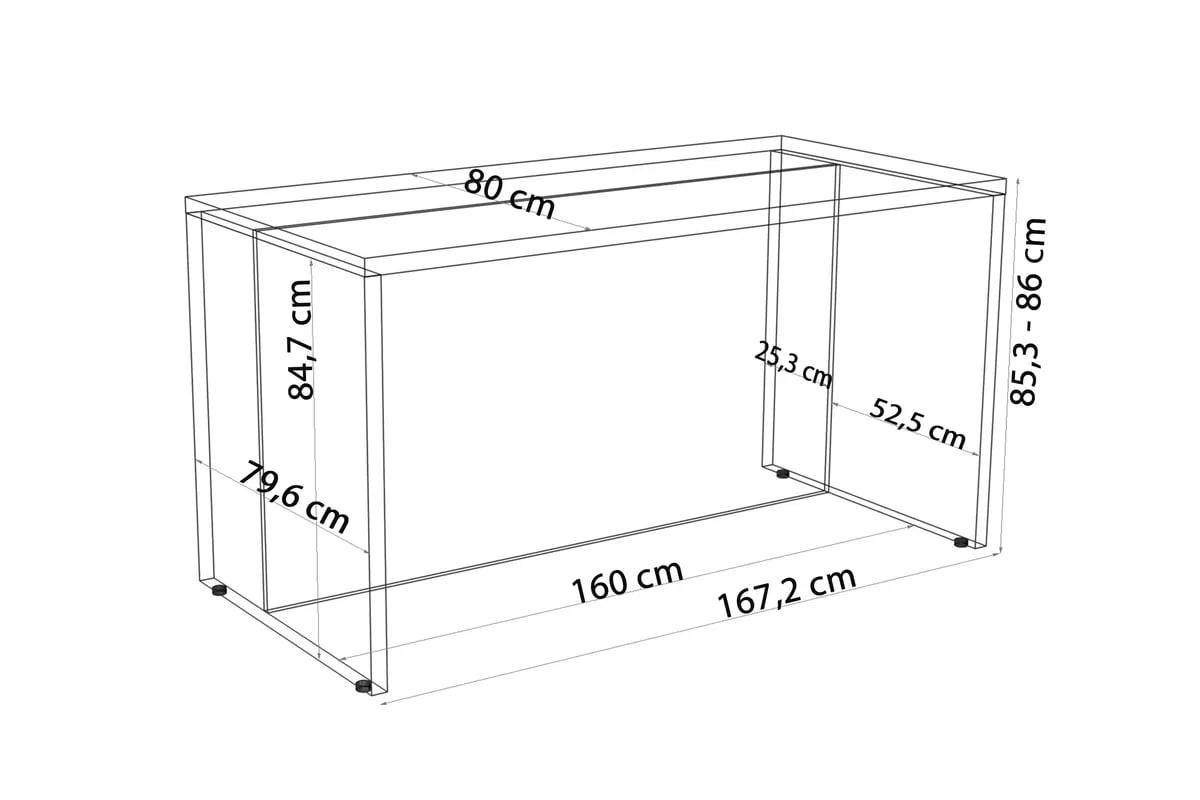 Kuchyňský ostrov Kammono 160 cm - dub nebraska / bílý lesk Wyspa kuchyňská KAMMONO 160cm - dub nebraska / bílý lesk