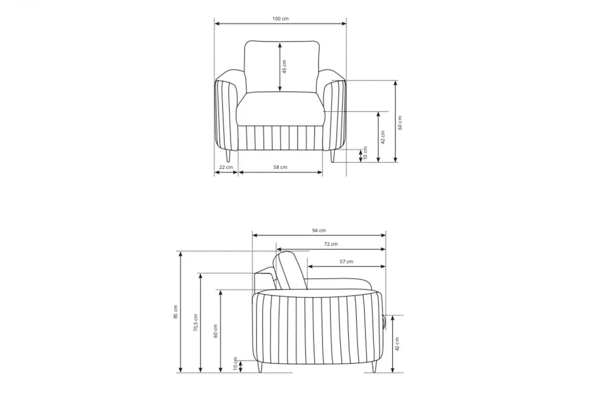 Čalouněné křeslo Nares Křeslo čalouněná Nares 