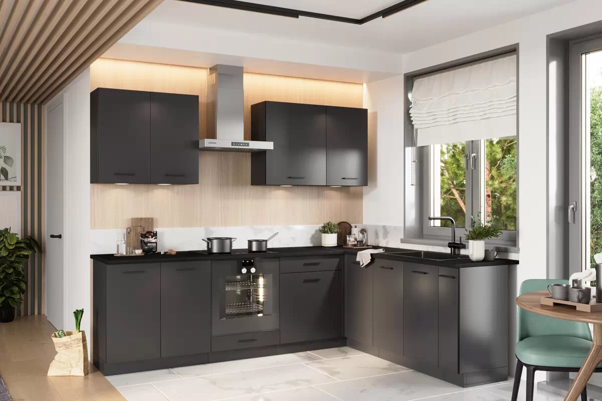 Čelní panel na myčku 60 cm Anika 60 PO – odkrytý panel – grafit Přední část myčky nádobí 60cm s odkrytým panelem Anika 60 PO - grafit