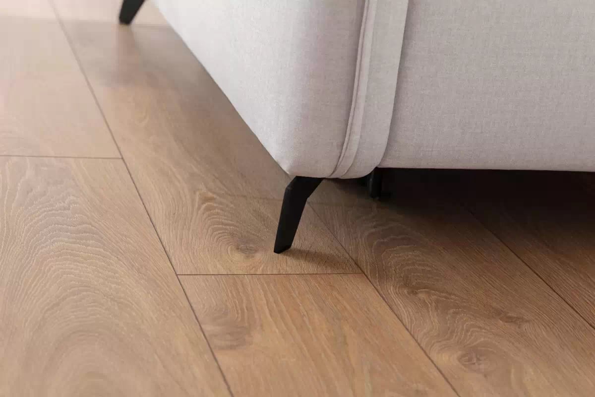 Rozkládací rohová sedací souprava Elarias L pravá - béžová látka Maya 01 Rohová sedací souprava pravá rozkládací Elarias L - béžová potahová látka Maya 01