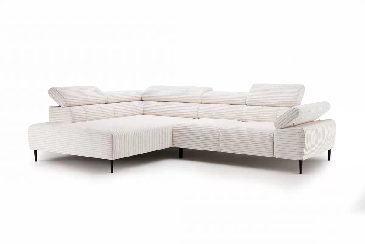 Rohová sedací souprava Taloria L levá - béžová látka Tilia 01 / černé nožky Rohová sedací souprava levá Taloria L - Tilia 01, Nohy černá