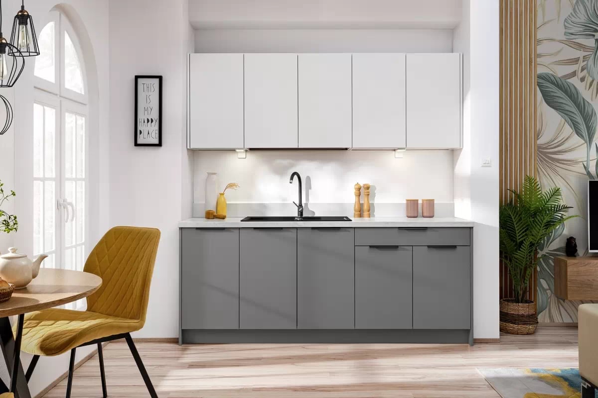 Přední panel pro myčku Ilandia FZMYW60 - šedá mat / skrytý panel přední část do zamywarki Ilandia FZMYW60 se skrytým panelem - šedá mat