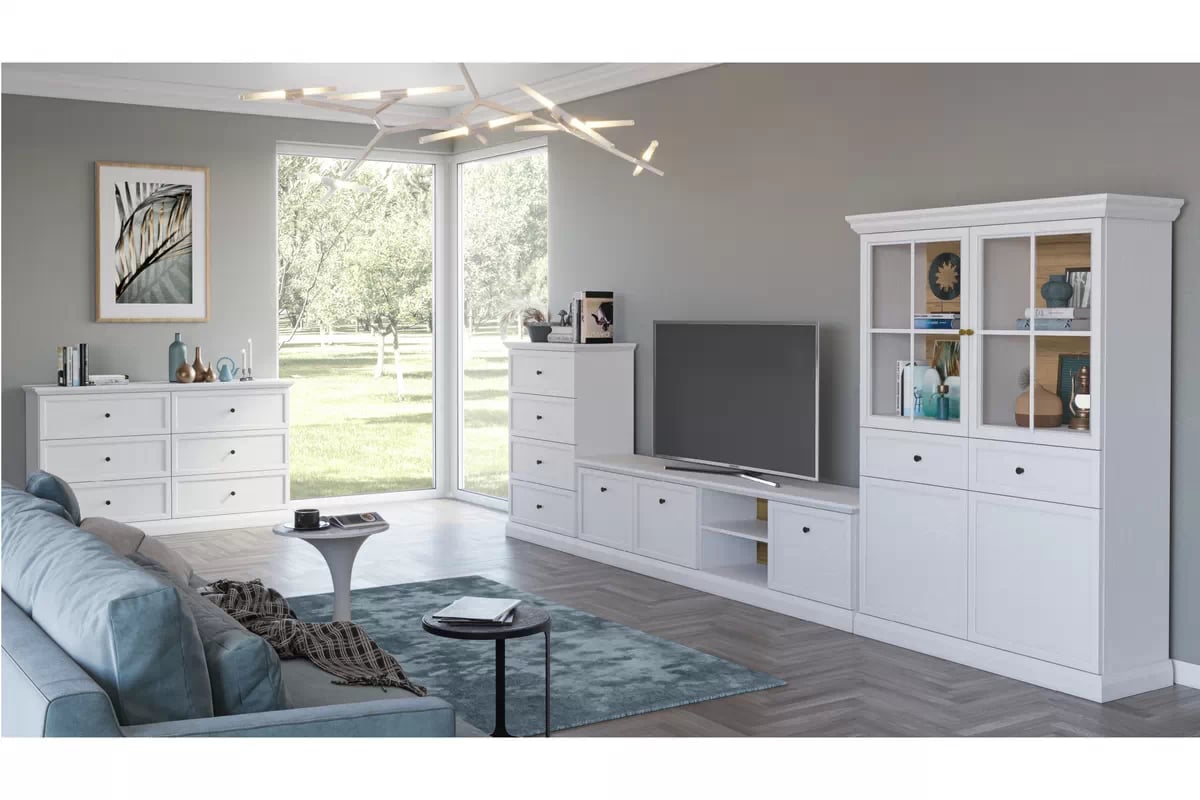 Vitrína Emolio 63 cm s LED osvetlením - biela Vitrína Lucca s osvetlením LED 63 cm - Biely