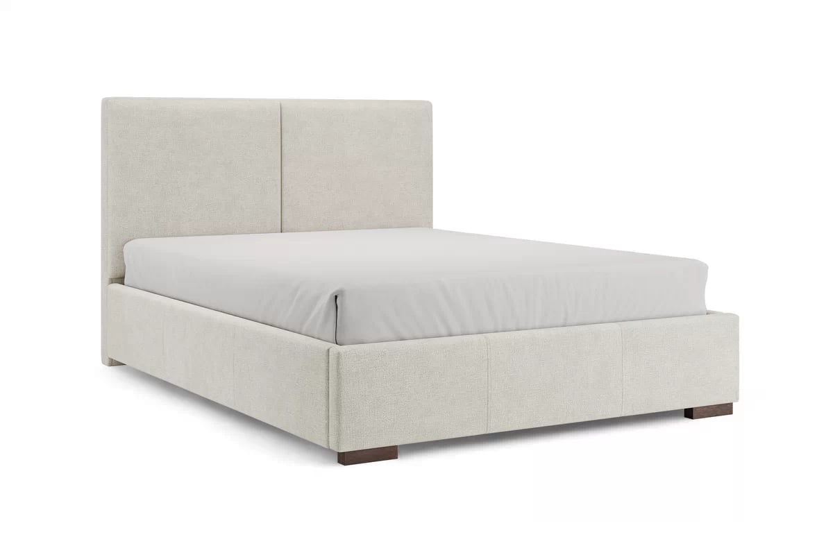 Čalouněná postel Lektis s rámem 140x200 - dřevěné nohy wenge Postel čalouněné ze stelazem Lektis - 140x200 / Nohy dřevěná wenge