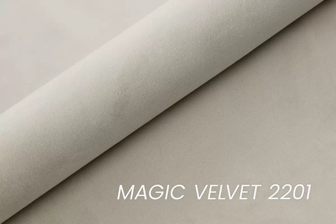 Čalouněná postel Misel 160x200 - světle béžový samet Magic Velvet 2201 / nohy wenge Postel čalouněné Misel 160x200 - jasno béžová samet Magic Velvet 2201 / Nohy wenge