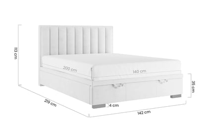 Boxspring posteľ Misel 140x200 S vnútorným úložným priestorom- Čierny zamat Magic Velvet 2219 / nožičky Venge Boxspring posteľ Misel 140x200 S vnútorným úložným priestorom- Čierny zamat Magic Velvet 2219 / nožičky Venge