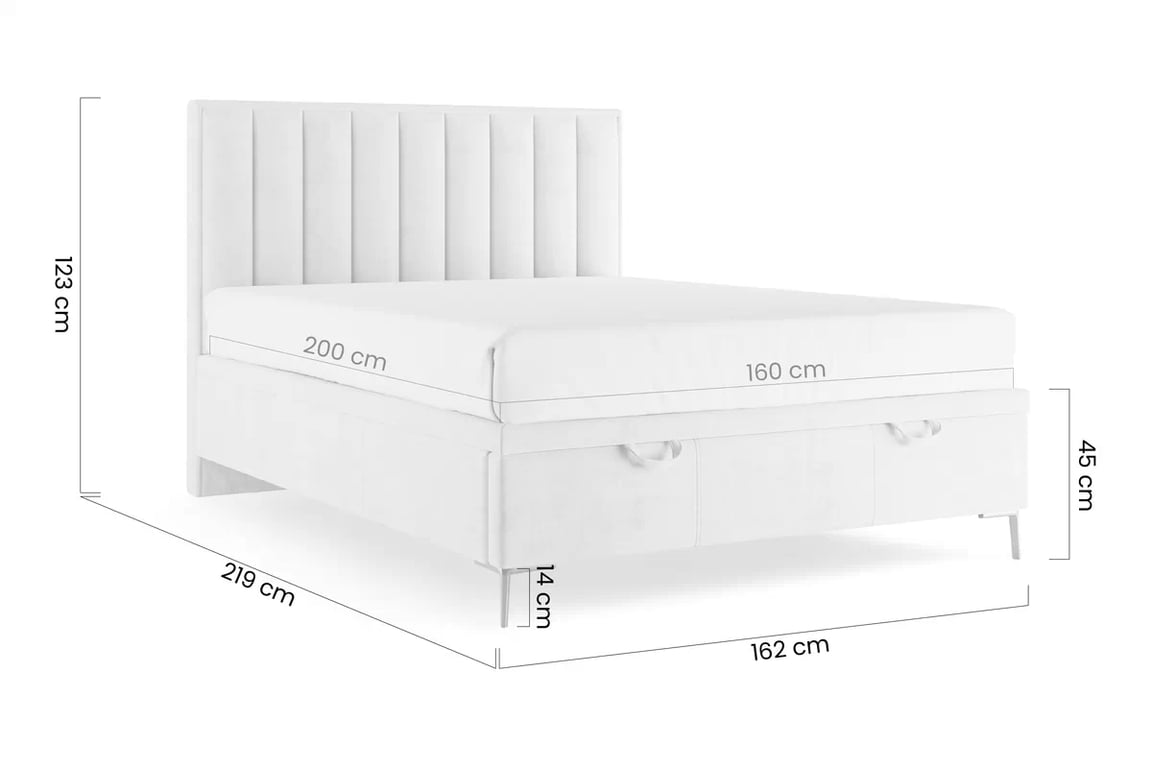 Boxspring posteľ Misel 160x200 S vnútorným úložným priestorom- červený zamat Magic Velvet 2213 / nožičky srebrne Boxspring posteľ Misel 160x200 S vnútorným úložným priestorom- červený zamat Magic Velvet 2213 / nožičky srebrne