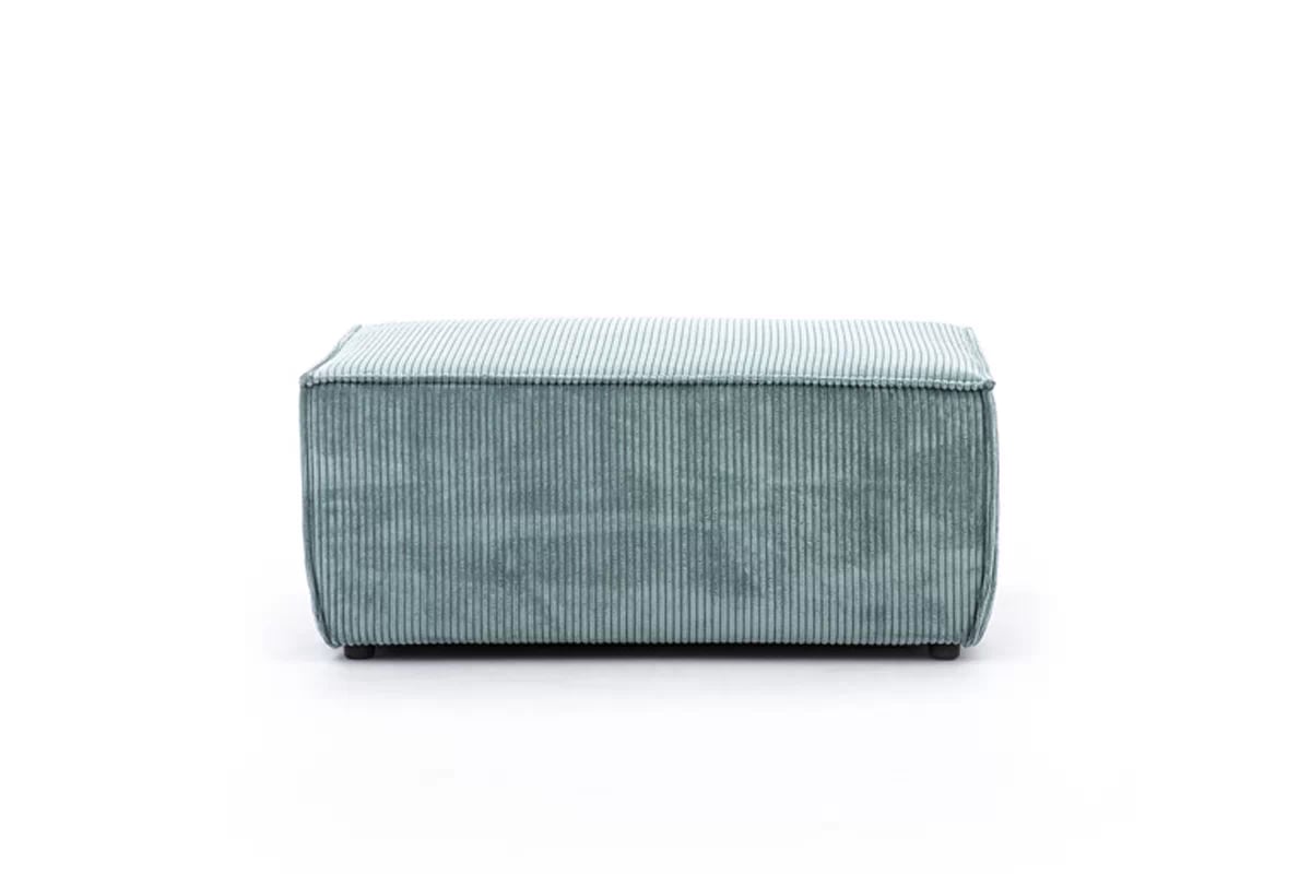 Taburet čalouněná Flabio - zelená manšestr snadno čistitelný Anafi 8 Taburet čalouněná Flabio