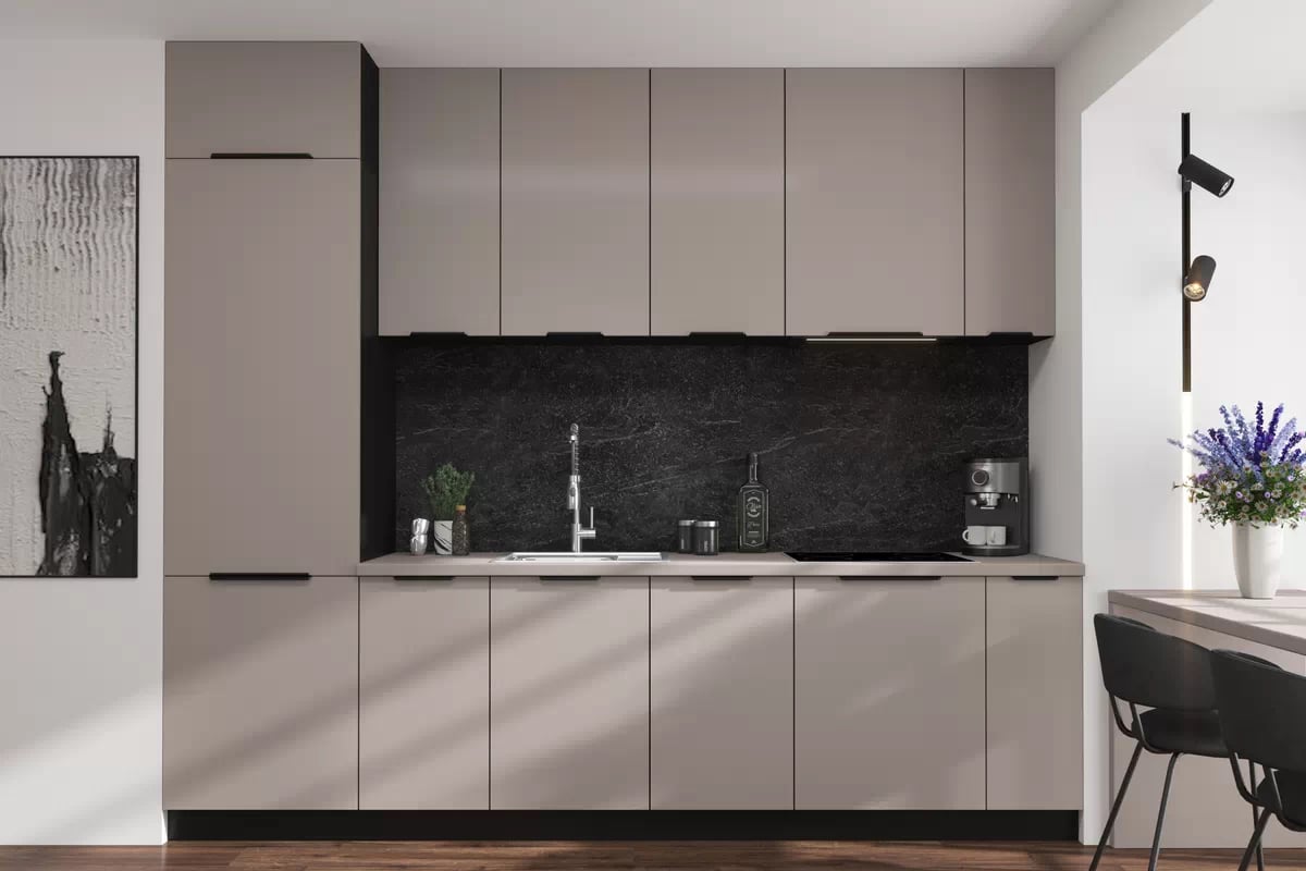 Vysoká kuchyňská skříňka Armonza 60 DP-210 pro vestavbu trouby - kašmír vysoká skříňka kuchenny Armonza 60 DP-210 dvoudveřový do zabudowy piekarnika - kašmír