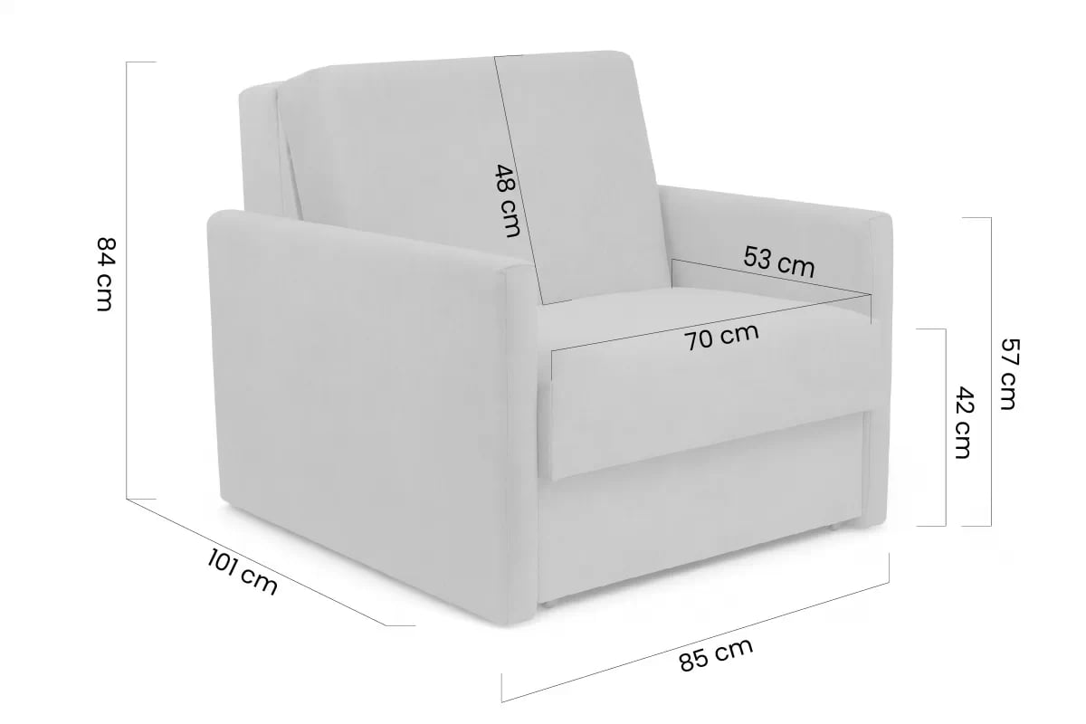 Rozkládací pohovka Jolka 70 - béžový manšestr Lincoln 17  Pohovka rozkladana Amerykanka Jolka 70 - béžová manšestr Lincoln 17 