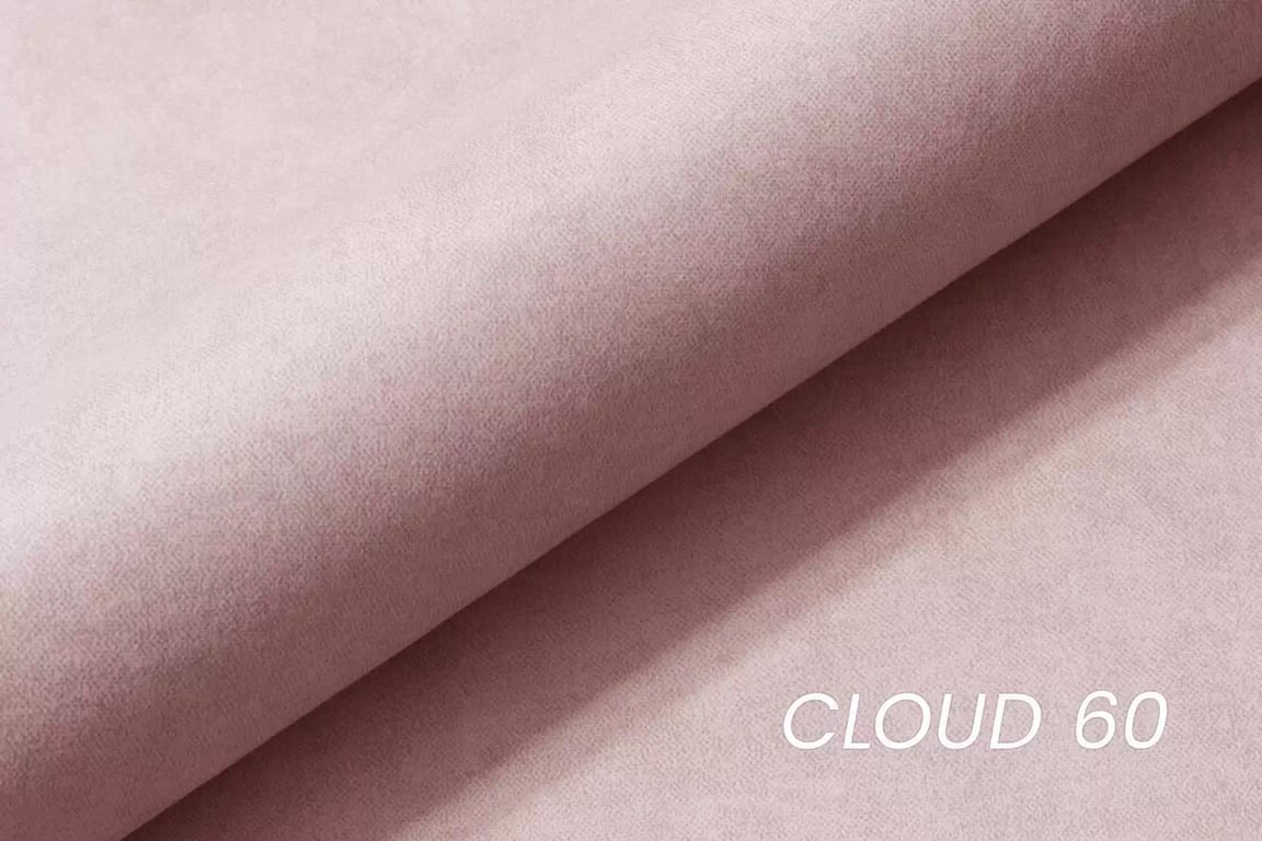 Skandinávské křeslo ušák Nordic - růžová Cloud 60 / wenge  Křeslo Ušák Skandynawski Nordic - Růžová welwet snadno čistitelný Cloud 60 / wenge 