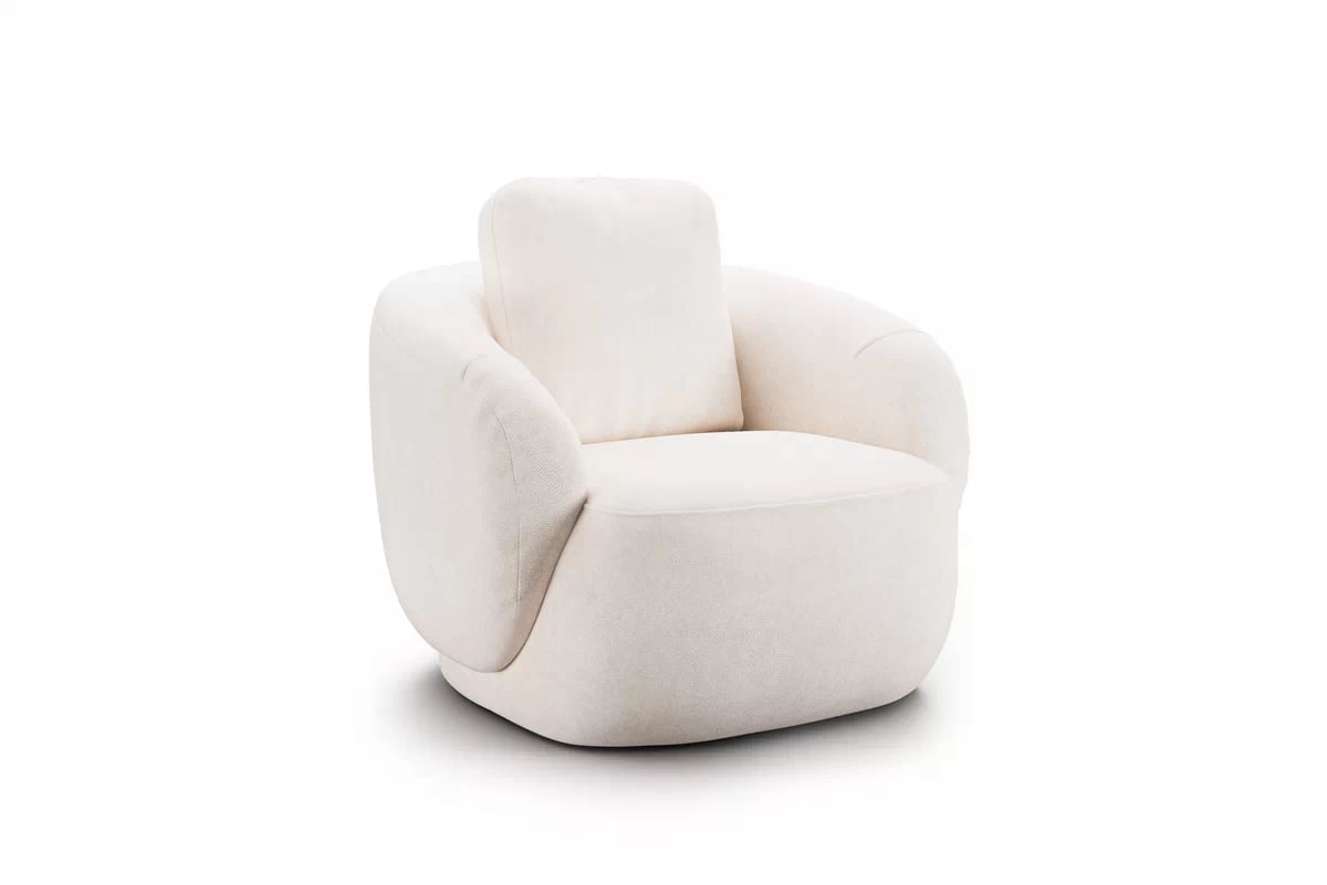 Otočné křeslo Finezal - béžová Tender Way 01 Křeslo Finezal obrotowy - béžová šenil Tender Way 01 