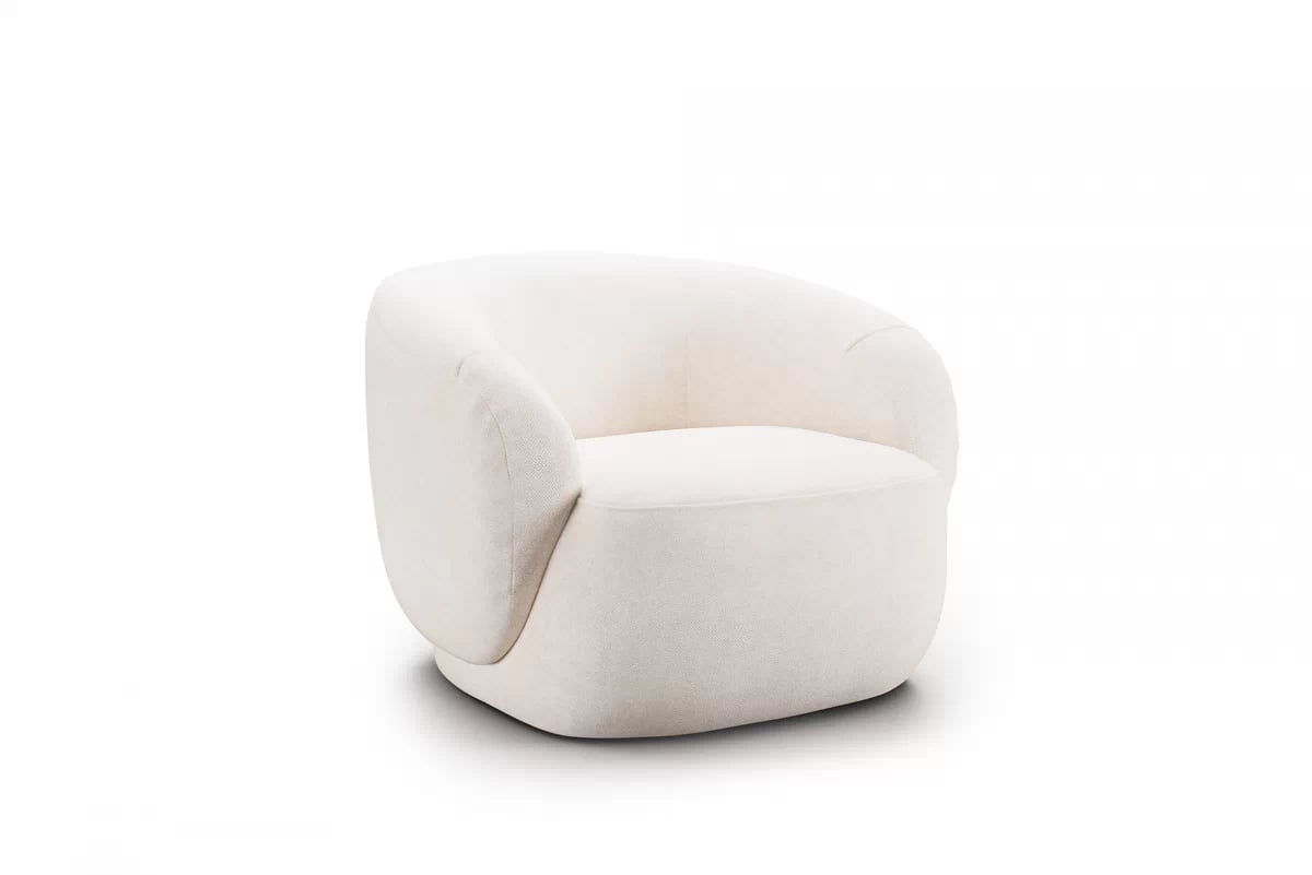 Otočné křeslo Finezal - béžová Tender Way 01 Křeslo Finezal obrotowy - béžová šenil Tender Way 01 