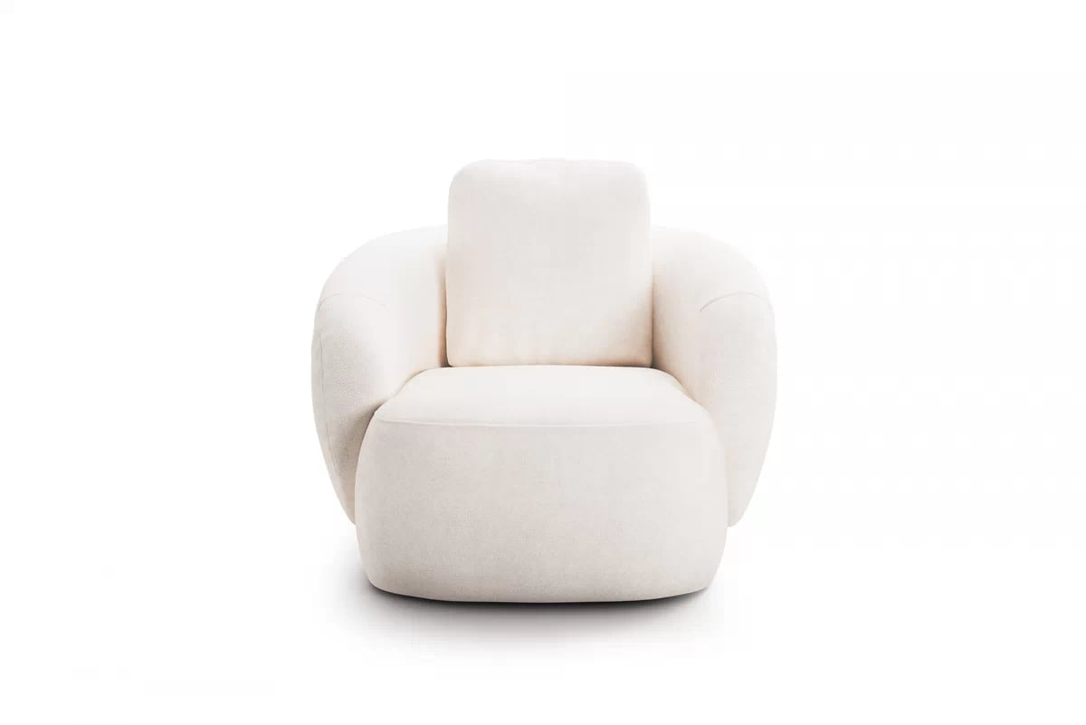 Otočné křeslo Finezal - béžová Tender Way 01 Křeslo Finezal obrotowy - béžová šenil Tender Way 01 