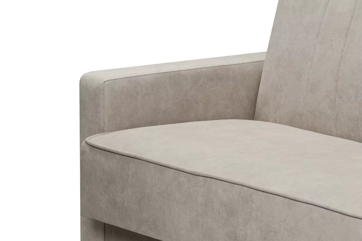 Rozkládací pohovka Wars - béžová Cloud 03 / nožky wenge Pohovka Wars rozkládací - béžová welwet snadno čistitelný Cloud 03 / Nohy wenge