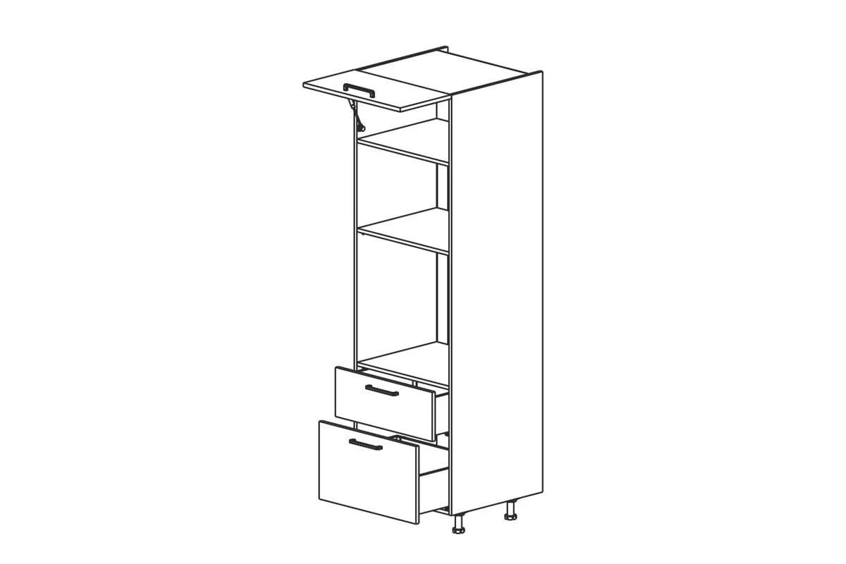 vysoká skříňka kuchenny KAMMONO P2 SPM60SS2/71 do zabudowy piekarnika i mikrofalowki vysoká skříňka kuchenny KAMMONO P2 SPM60SS2/71 do zabudowy piekarnika i mikrofalowki