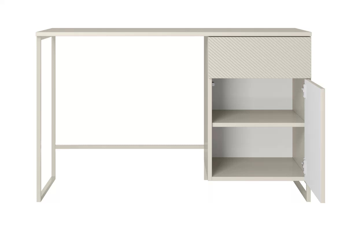 Psací stůl Asha 120 cm – kašmírová / kašmírový rám psací stůl Asha 120 cm z szuflada - kašmír / kašmírová Rošt