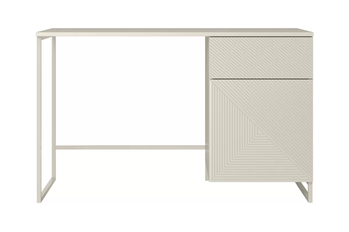 Psací stůl Asha 120 cm – kašmírová / kašmírový rám psací stůl Asha 120 cm z szuflada - kašmír / kašmírová Rošt