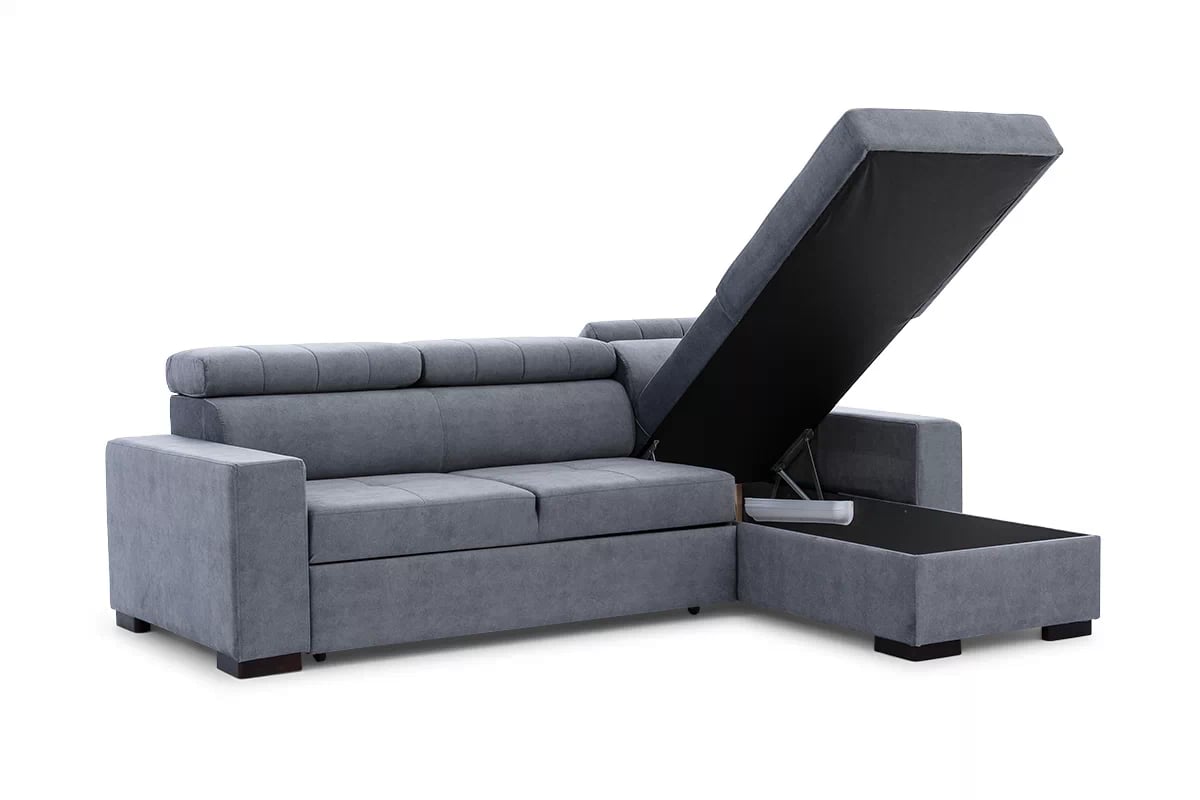 Univerzálna rozkladacia rohová sedačka Modeno Mini - ľavá / pravá  Rohová sedacia súprava s funkciou spánku Modeno Mini uniwersalny Ľavý/Pravý