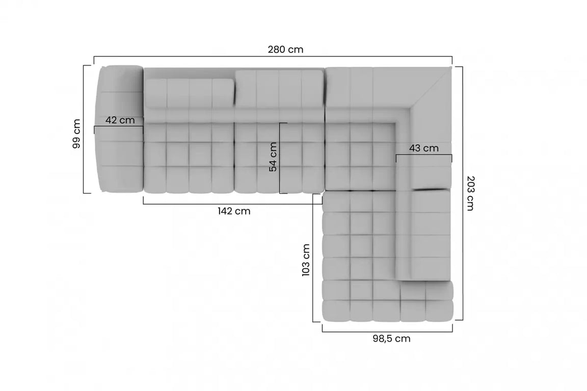 Colțar extensibil Valoris L dreapta - grafit catifea hidrofobă Zetta 305 - Oferta limitata Naroznik pe partea dreaptă Valoris L z funkcja de dormit - grafit catifea hidrofobă Zetta 305