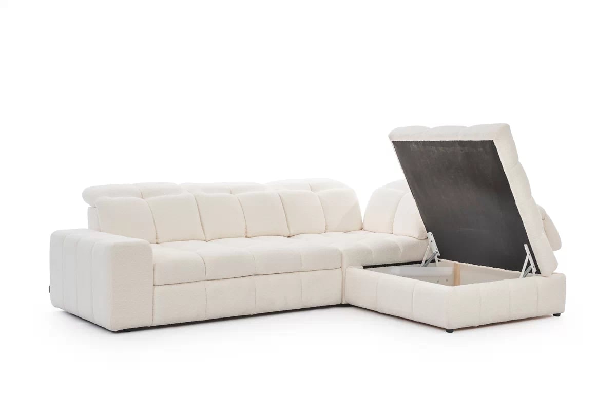 Rohová sedací souprava Magnelio L s elektricky výsuvným sedákem pravá - béžová Raven 22 Rohová sedací souprava Magnelio L z elektricky wysuwanym sedadlem