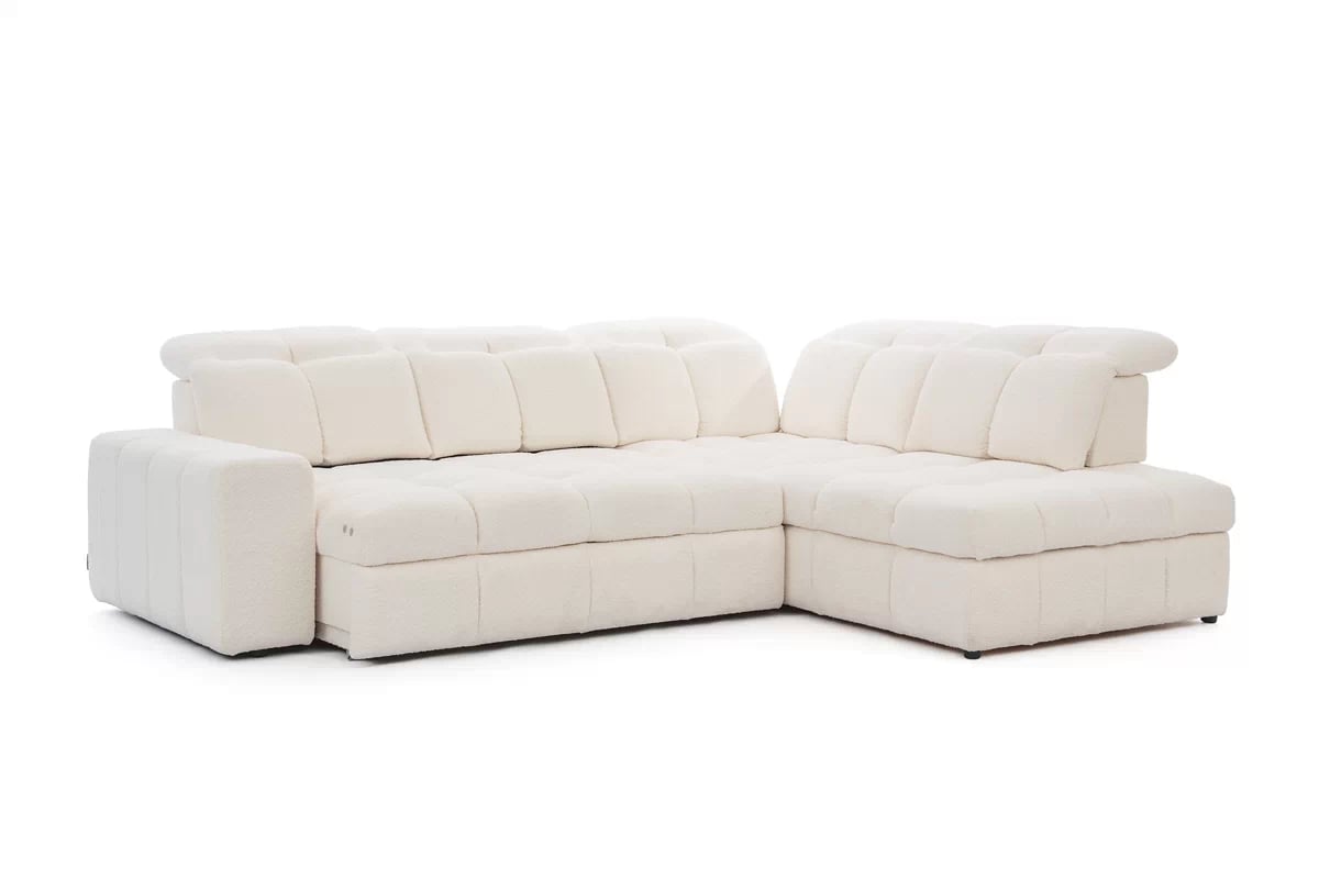 Rohová sedací souprava Magnelio L s elektricky výsuvným sedákem pravá - béžová Raven 22 Rohová sedací souprava Magnelio L z elektricky wysuwanym sedadlem