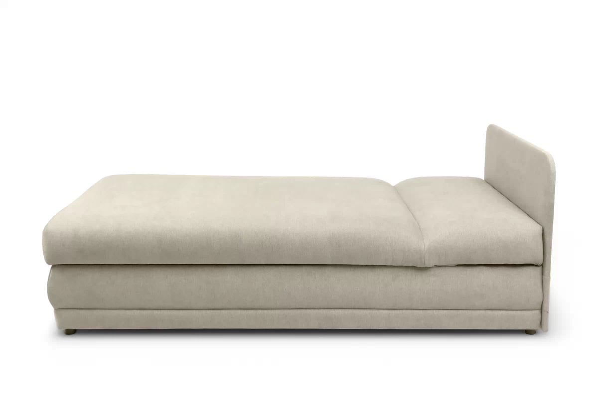 Válenda  s úložným prostorem Kodil I - krémová Ado 1601 Halva Válenda pro jednu osobu Kodil I s úložným prostorem - kremowa plecionka Ado 1601 Halva