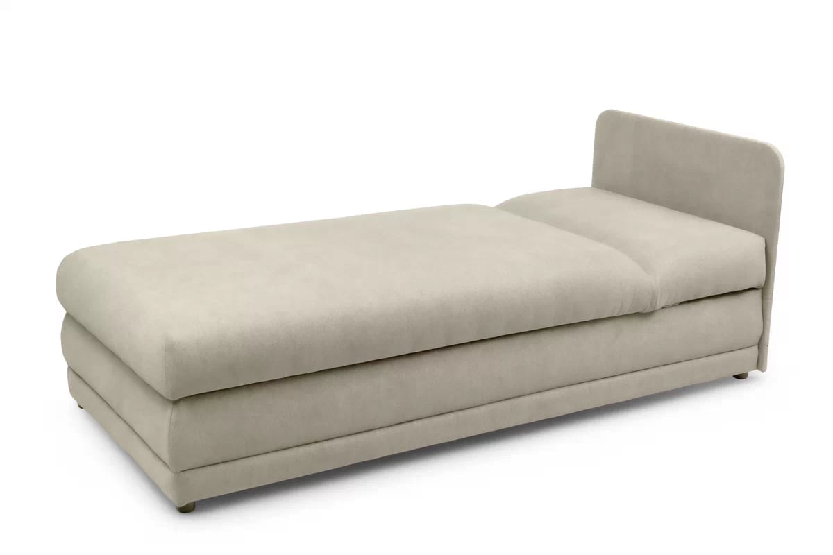 Válenda  s úložným prostorem Kodil I - krémová Ado 1601 Halva Válenda pro jednu osobu Kodil I s úložným prostorem - kremowa plecionka Ado 1601 Halva