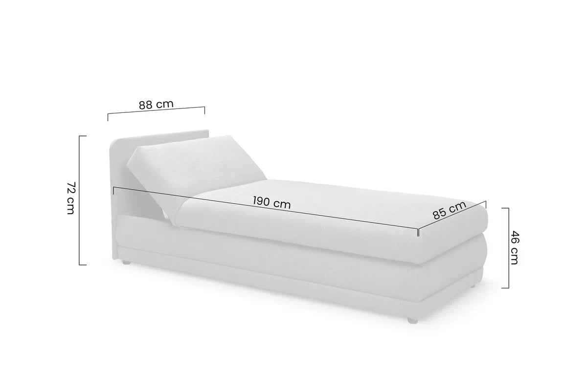 Válenda  s úložným prostorem Kodil I - krémová Ado 1601 Halva Válenda pro jednu osobu Kodil I s úložným prostorem - kremowa plecionka Ado 1601 Halva