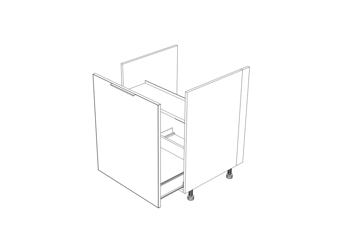 Spodní kuchyňská skříňka Kammono K2 DZCSS45 se zásuvkou pro vestavbu dřezu skříňka kuchyňská spodní KAMMONO K2 DZCSS45 z szuflada pod zabudowe zlewu