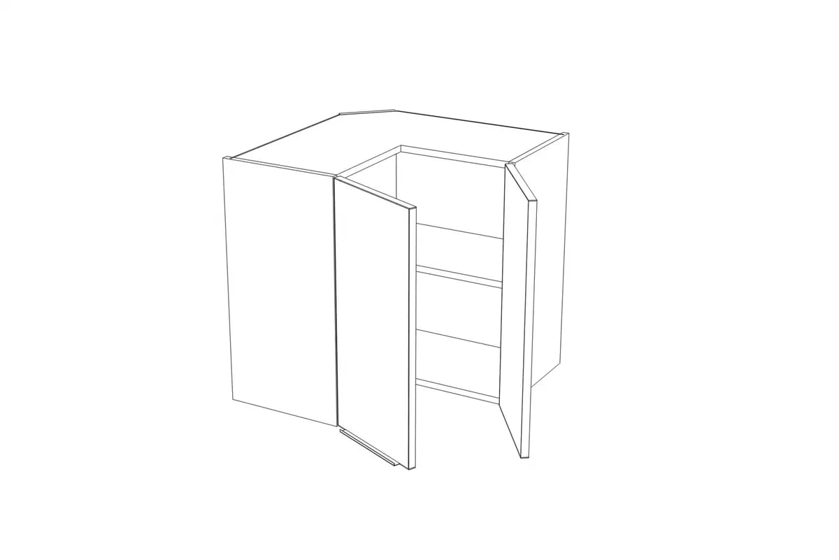 Rohová horní kuchyňská skříňka Kammono K2 WRP65/61 dvoudveřová skříňka kuchyňská závěsná Kammono K2 WRP65/61 dvoudveřová rohová