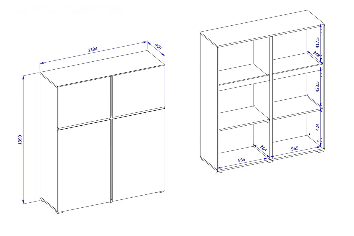 Vysoká komoda Cross 119 cm – zelená / čierna Komoda Gramon 119 cm - Zelený / Čierny
