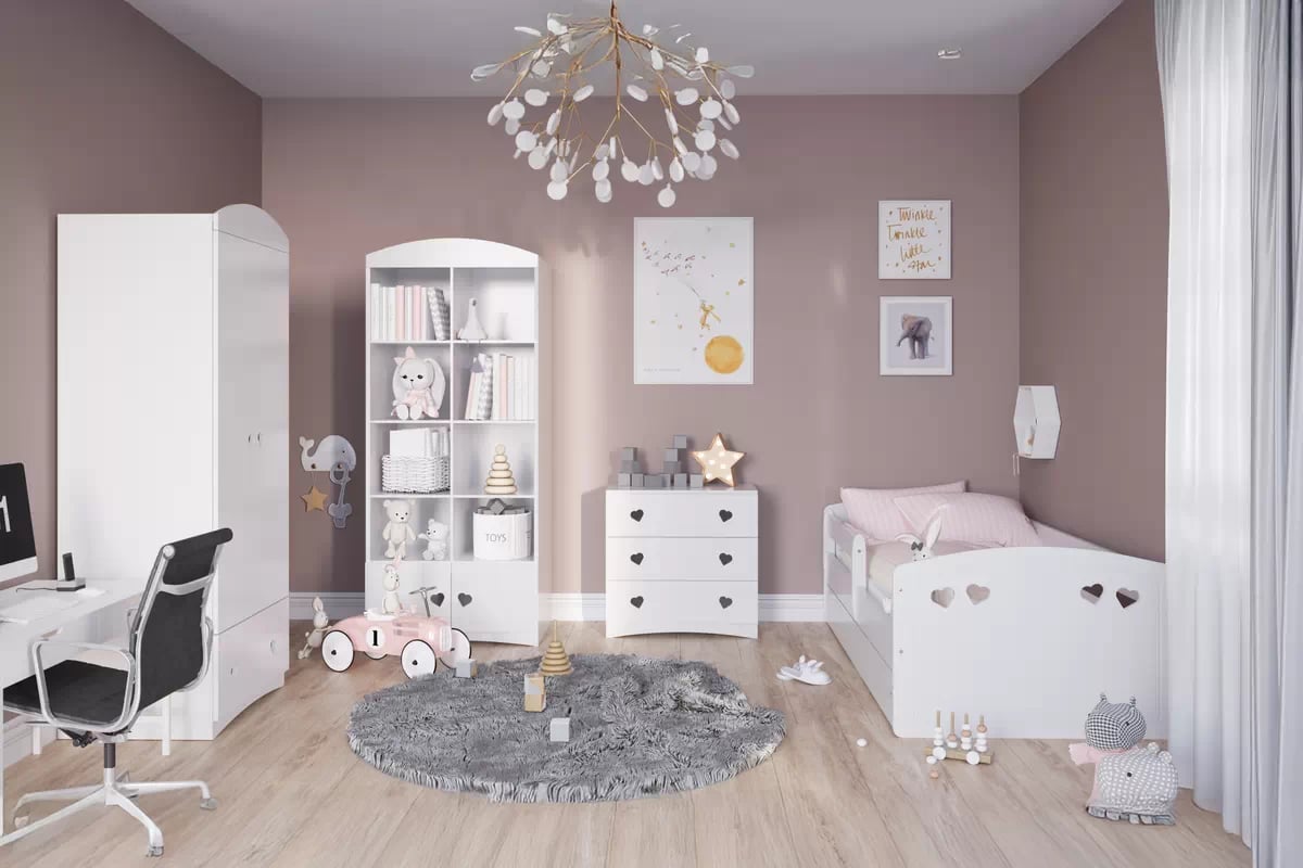 Dětská postel Pateri 80x160 cm se zásuvkou - bílá Postel dzieciece Pateri 80x160 cm z szuflada - bílá