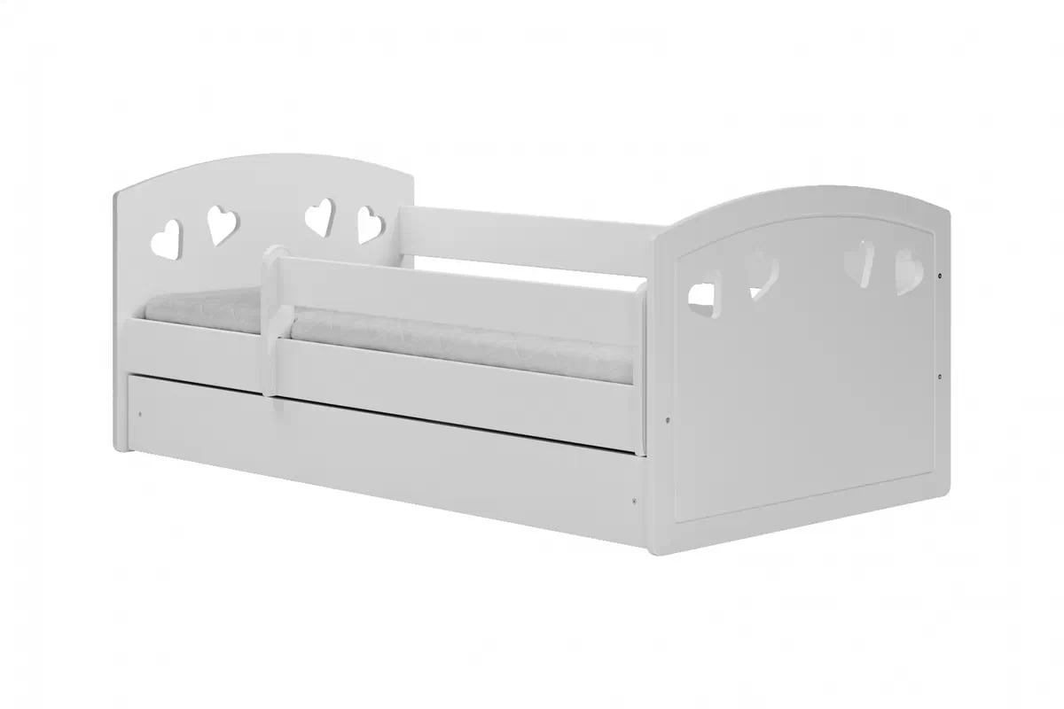 Detská posteľ Pateri 80x180 cm so zásuvkou - biela Posteľ dzieciece Pateri 80x180 cm z szuflada - Biely