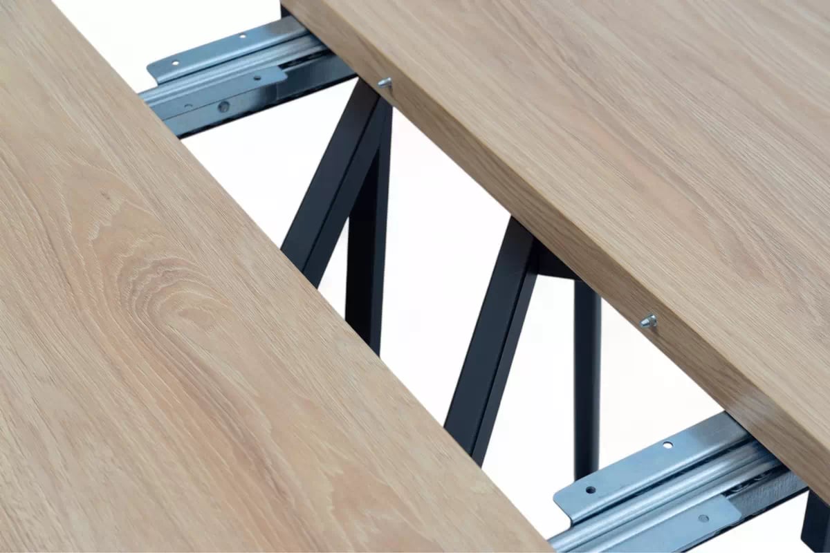 Rozkládací jídelní stůl Cedrus Linear 105-160 cm Stůl Cedrus 105/160 cm loftový rozkladany