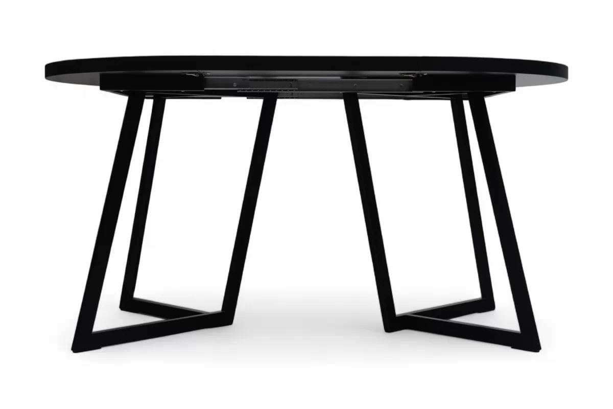 Rozkládací jídelní stůl Cedrus Rozeta 95-150 cm - dub belmont / černá Stůl Cedrus Rozeta 95/150 cm loftový rozkladany - dub belmont / černá