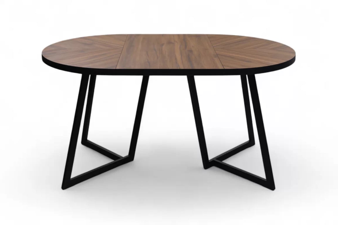 Rozkladací stôl Cedrus Rozeta 105/160 cm loftový - dub estana / čierny Stôl Cedrus Rozeta 105/160 cm loftowy rozkladany - Dub estana / Čierny