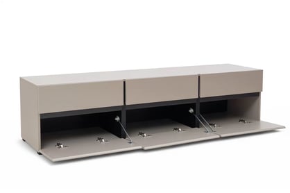 TV skrinka Gramon 180 cm so zásuvkami - congo / Čierny - Limitovaná ponuka expozície TV skrinka Gramon 180 cm so zásuvkami - congo / Čierny - Limitovaná ponuka expozície
