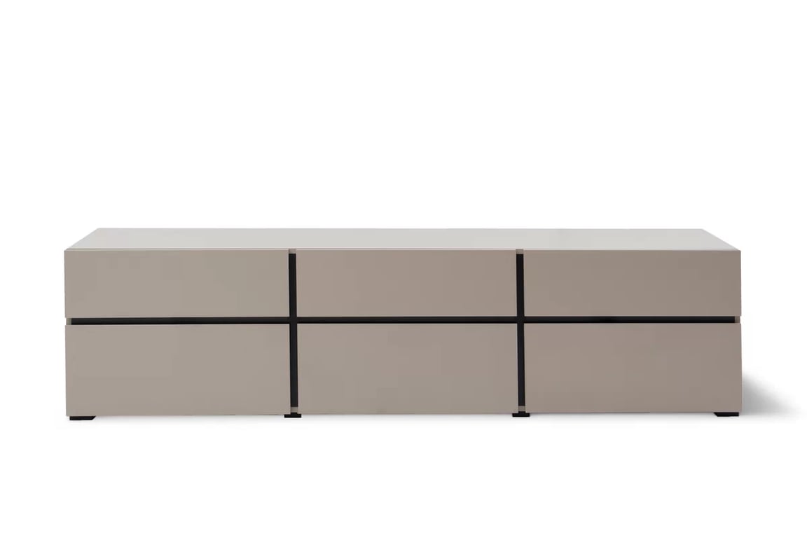 TV skrinka Gramon 180 cm so zásuvkami - congo / Čierny - Limitovaná ponuka expozície TV skrinka Gramon 180 cm so zásuvkami - congo / Čierny - Limitovaná ponuka expozície