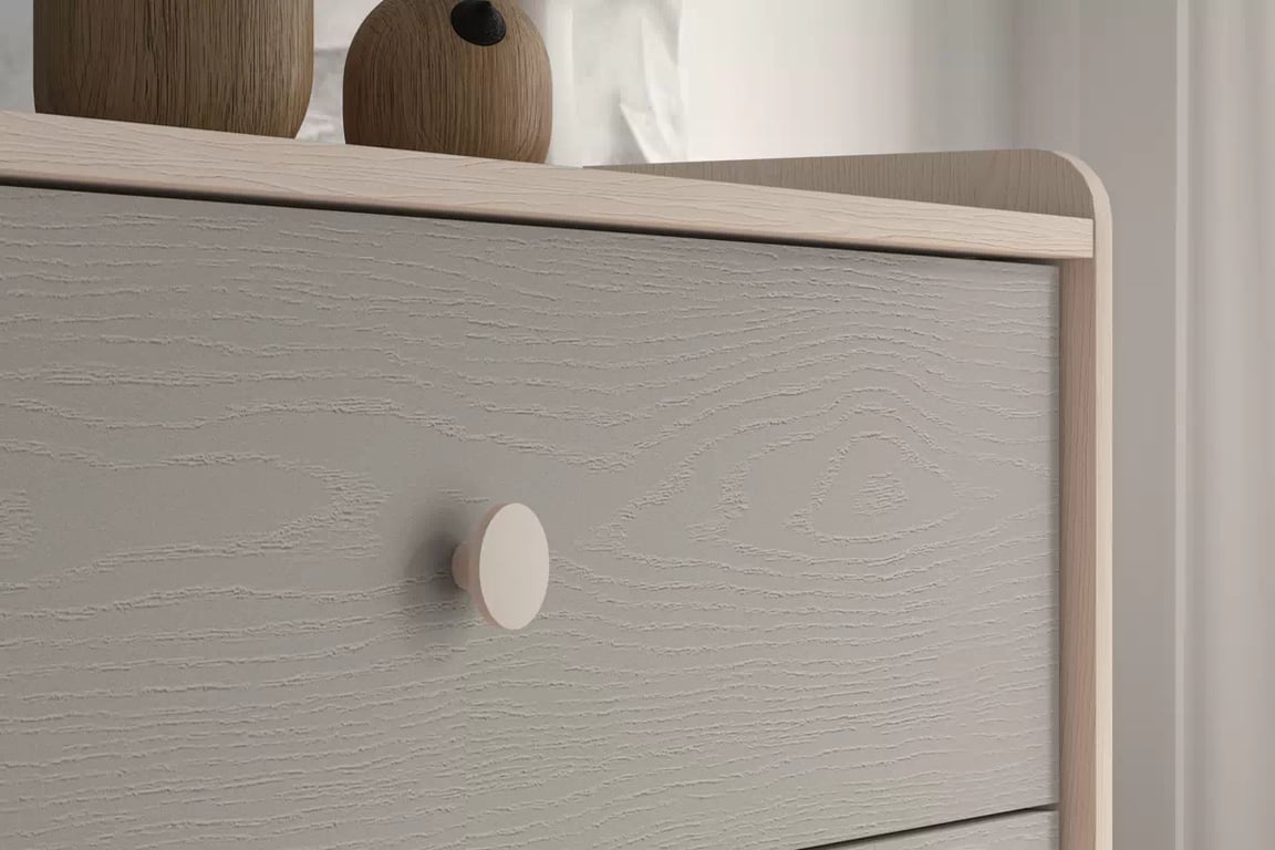 Komoda dziecieca Marla 90 cm se zásuvkami - piasek pustyni / šedá pallad - Omezená nabídka z expozice Komoda dziecieca Marla 90 cm se zásuvkami - piasek pustyni / šedá pallad - Omezená nabídka z expozice
