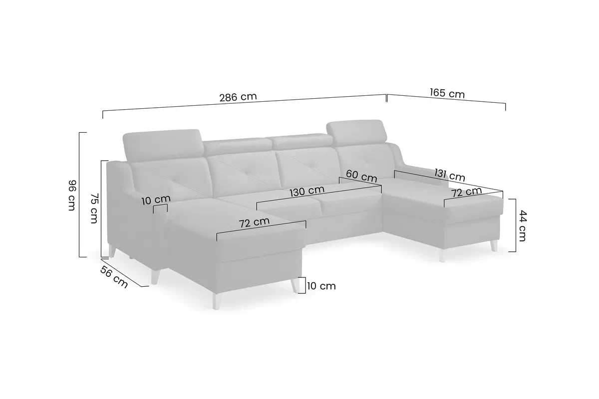 Rohová sedacia súprava Laksaro U - sivý zamat Jasmine 96 Rohová sedacia súprava Laksaro U uniwersalny prawo/Ľavá strana - šedý velúr Jasmine 96