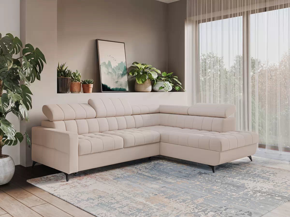 Rozkladacia rohová sedacia súprava Nardo L Rohová sedacia súprava Nardo L s funkciou spánku